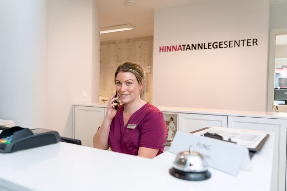 resepsjonist på tannklinikk